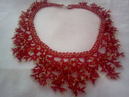 colier coral oanaroman85