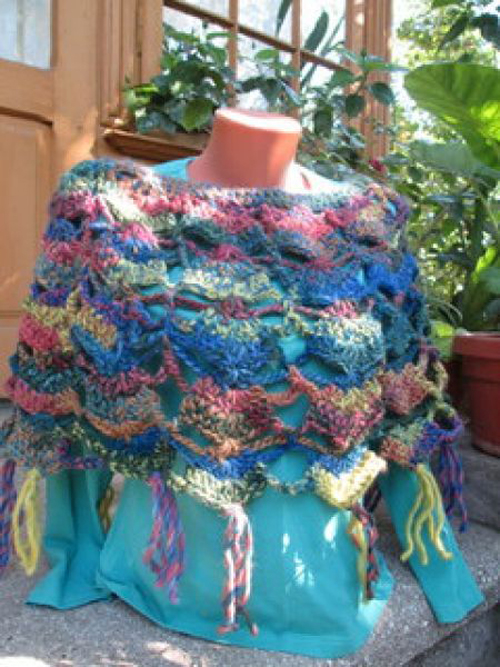 poncho crosetaria